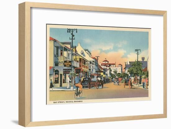 Bay Street, Nassau, Bahamas-null-Framed Art Print