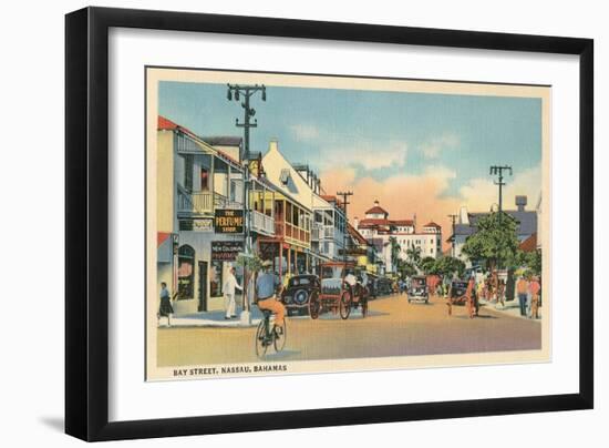 Bay Street, Nassau, Bahamas-null-Framed Art Print