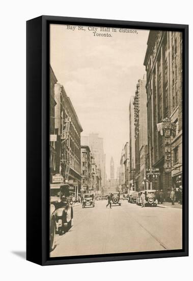 Bay Street, Toronto, Ontario-null-Framed Stretched Canvas