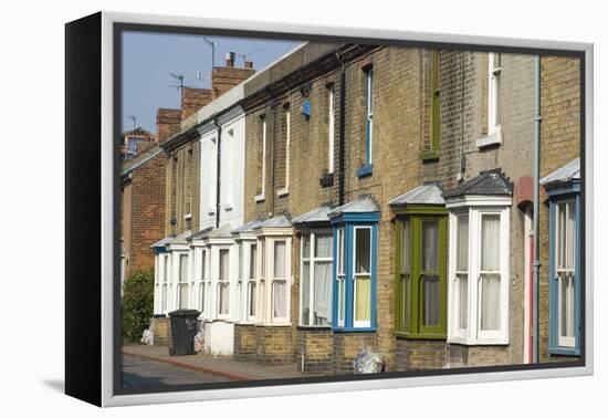 Bay Windows, Residential Street-Natalie Tepper-Framed Stretched Canvas