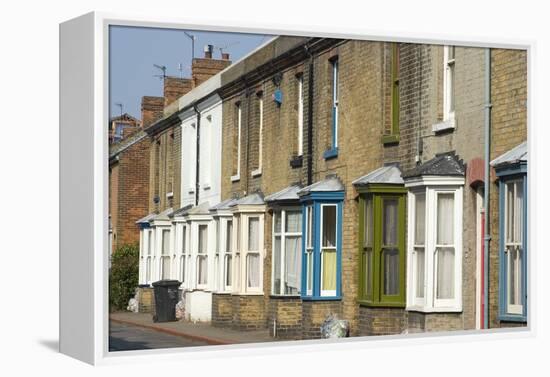 Bay Windows, Residential Street-Natalie Tepper-Framed Stretched Canvas