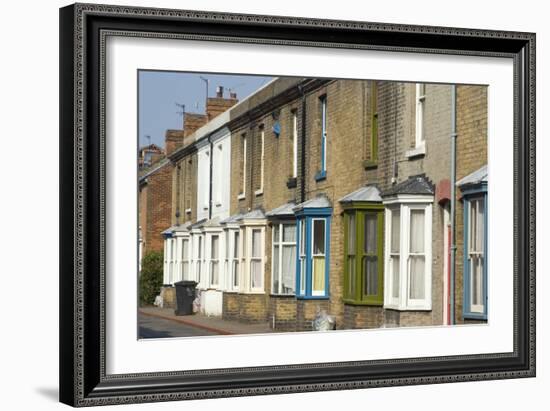 Bay Windows, Residential Street-Natalie Tepper-Framed Photo