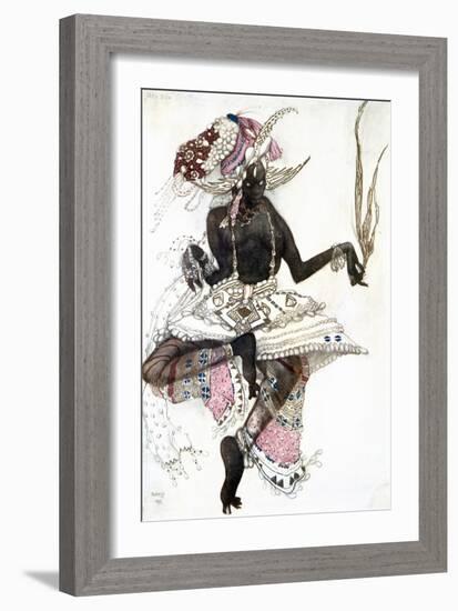 Bayadere' Costume Design for Le Dieu Bleu (The Blue Go), 1911-Leon Bakst-Framed Giclee Print