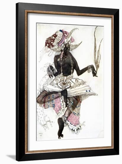 Bayadere' Costume Design for Le Dieu Bleu (The Blue Go), 1911-Leon Bakst-Framed Giclee Print