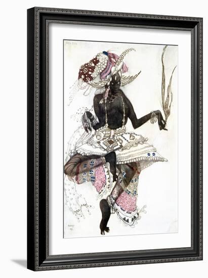 Bayadere' Costume Design for Le Dieu Bleu (The Blue Go), 1911-Leon Bakst-Framed Giclee Print