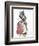 Bayadere with Peacock, Ballet Costume Design, 1911-Leon Bakst-Framed Giclee Print