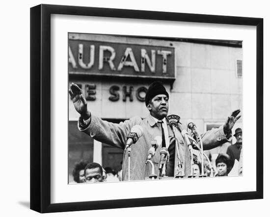 Bayard Rustin, Organizer of the 1963 March on Washington in 1965-null-Framed Photo