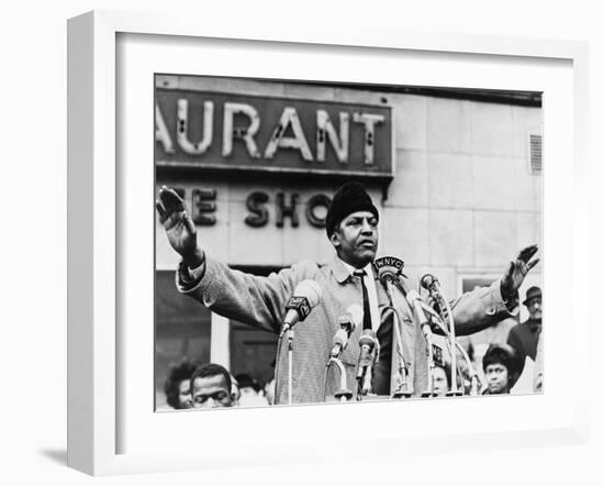 Bayard Rustin, Organizer of the 1963 March on Washington in 1965-null-Framed Photo