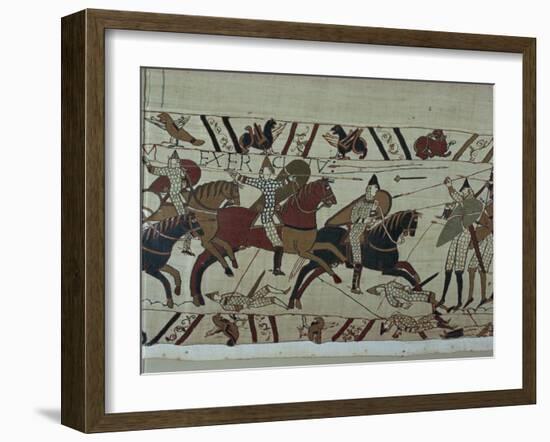 Bayeux Tapestry, Bayeux, Normandy, France-Rawlings Walter-Framed Photographic Print