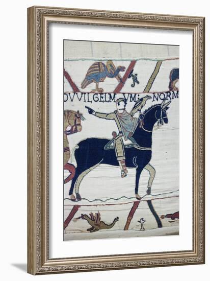 Bayeux Tapestry, Bayeux, Normandy, France-Walter Bibikow-Framed Premium Photographic Print