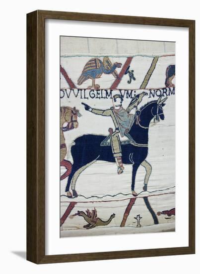 Bayeux Tapestry, Bayeux, Normandy, France-Walter Bibikow-Framed Premium Photographic Print