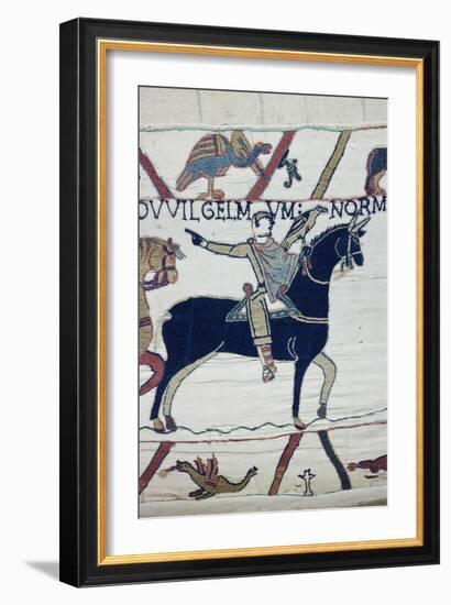Bayeux Tapestry, Bayeux, Normandy, France-Walter Bibikow-Framed Premium Photographic Print