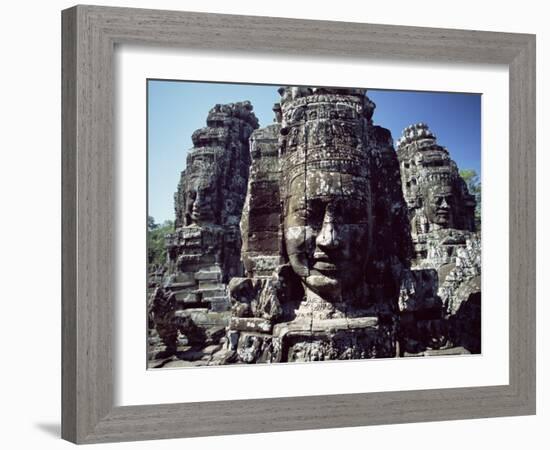 Bayon Temple, Angkor, Cambodia-George Chan-Framed Photographic Print