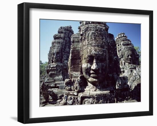 Bayon Temple, Angkor, Cambodia-George Chan-Framed Photographic Print