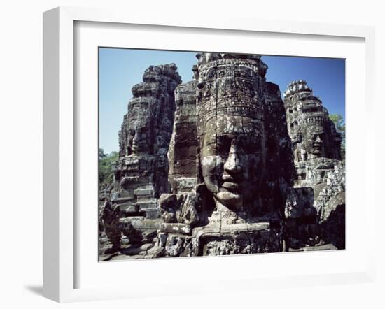 Bayon Temple, Angkor, Cambodia-George Chan-Framed Photographic Print