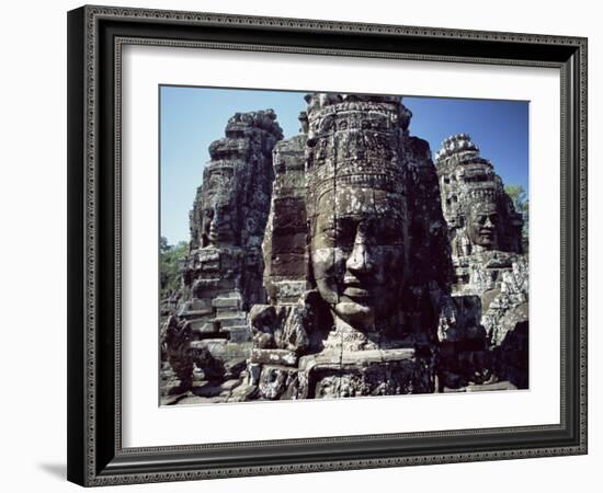 Bayon Temple, Angkor, Cambodia-George Chan-Framed Photographic Print