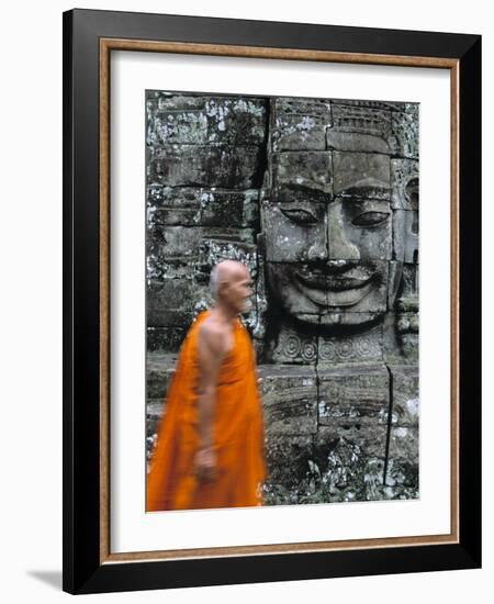 Bayon Temple, Angkor Wat, Siem Reap, Cambodia-Gavin Hellier-Framed Photographic Print