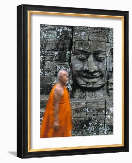 Bayon Temple, Angkor Wat, Siem Reap, Cambodia-Gavin Hellier-Framed Photographic Print