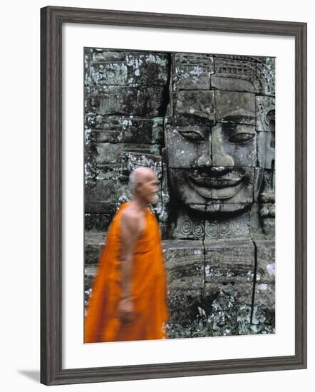 Bayon Temple, Angkor Wat, Siem Reap, Cambodia-Gavin Hellier-Framed Photographic Print