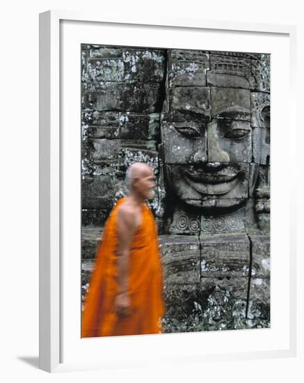 Bayon Temple, Angkor Wat, Siem Reap, Cambodia-Gavin Hellier-Framed Photographic Print