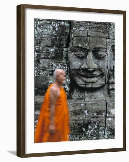 Bayon Temple, Angkor Wat, Siem Reap, Cambodia-Gavin Hellier-Framed Photographic Print