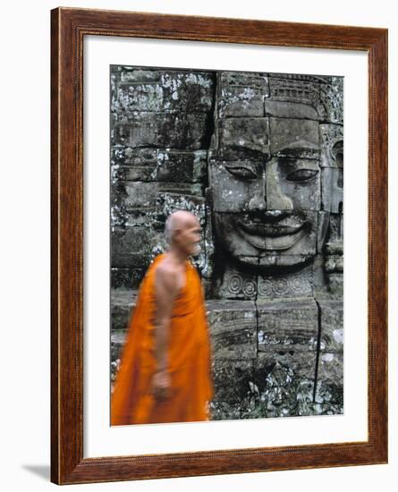 Bayon Temple, Angkor Wat, Siem Reap, Cambodia-Gavin Hellier-Framed Photographic Print