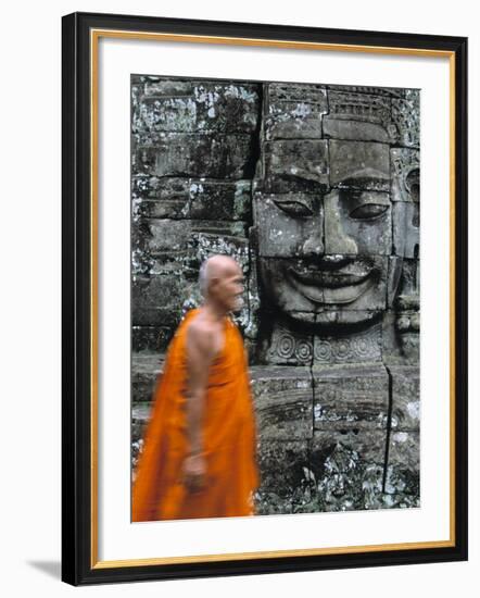 Bayon Temple, Angkor Wat, Siem Reap, Cambodia-Gavin Hellier-Framed Photographic Print