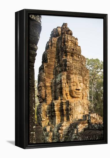 Bayon Temple, Angkor Wat, Siem Reap, Cambodia-Paul Souders-Framed Premier Image Canvas