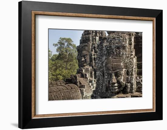 Bayon Temple, Angkor Wat, Siem Reap, Cambodia-Paul Souders-Framed Photographic Print