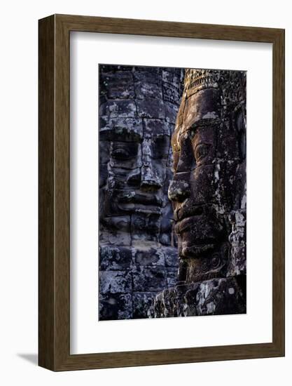 Bayon Temple, Built in 12th to 13th Century by King Jayavarman Vii, Angkor-Nathalie Cuvelier-Framed Photographic Print