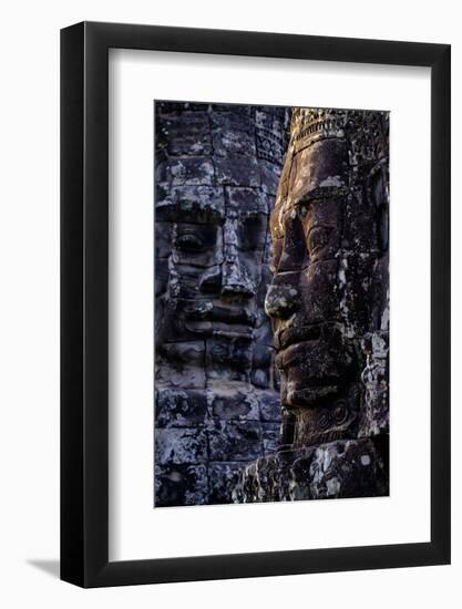 Bayon Temple, Built in 12th to 13th Century by King Jayavarman Vii, Angkor-Nathalie Cuvelier-Framed Photographic Print