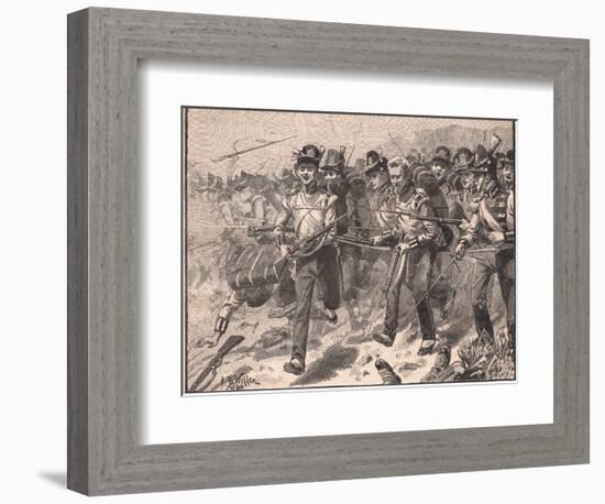 Bayonet Charge at Talavera Ad 1809-William Barnes Wollen-Framed Giclee Print