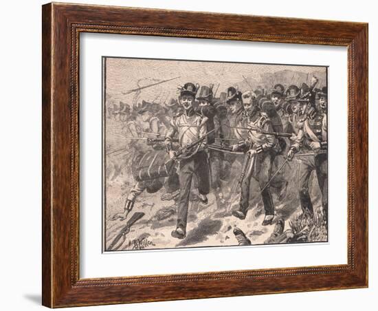 Bayonet Charge at Talavera Ad 1809-William Barnes Wollen-Framed Giclee Print