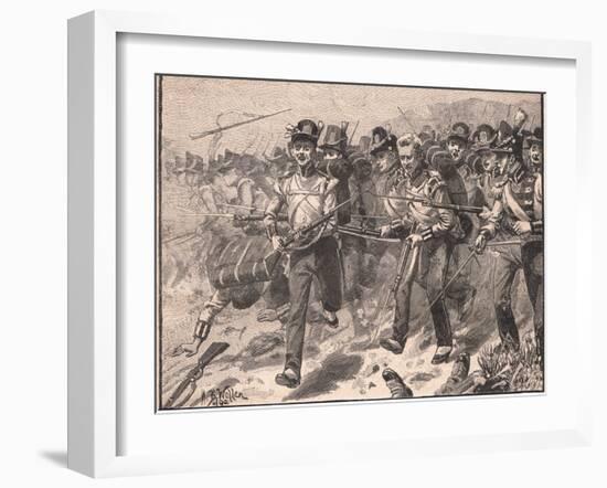 Bayonet Charge at Talavera Ad 1809-William Barnes Wollen-Framed Giclee Print