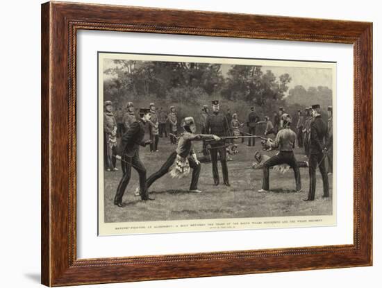 Bayonet-Fighting at Aldershot-Frank Dadd-Framed Giclee Print