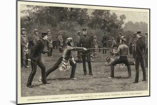 Bayonet-Fighting at Aldershot-Frank Dadd-Mounted Giclee Print