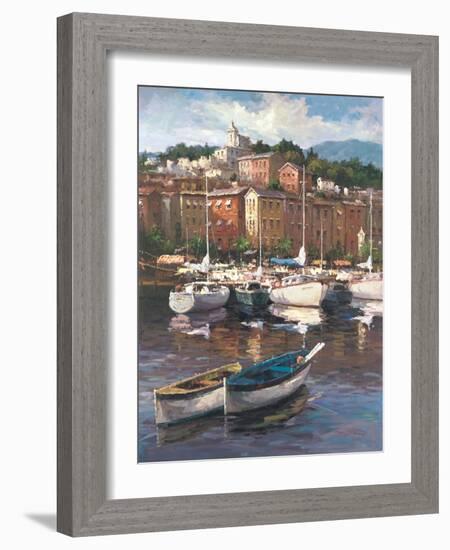 Bayside Harbor II-Furtesen-Framed Art Print