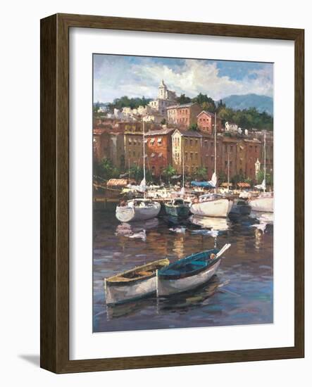 Bayside Harbor II-Furtesen-Framed Art Print