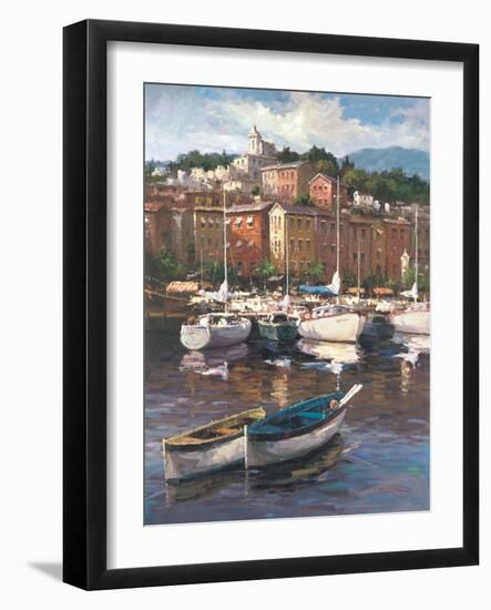 Bayside Harbor II-Furtesen-Framed Art Print