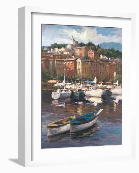 Bayside Harbor II-Furtesen-Framed Art Print