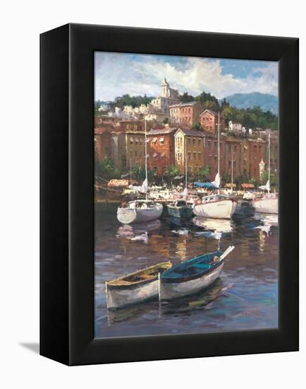 Bayside Harbor II-Furtesen-Framed Stretched Canvas