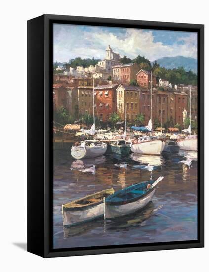 Bayside Harbor II-Furtesen-Framed Stretched Canvas