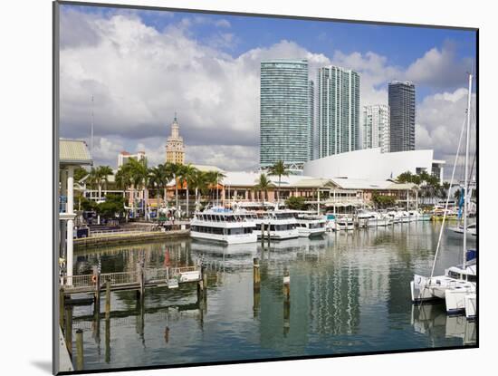 Bayside Marketplace and Marina, Miami, Florida, United States of America, North America-Richard Cummins-Mounted Photographic Print