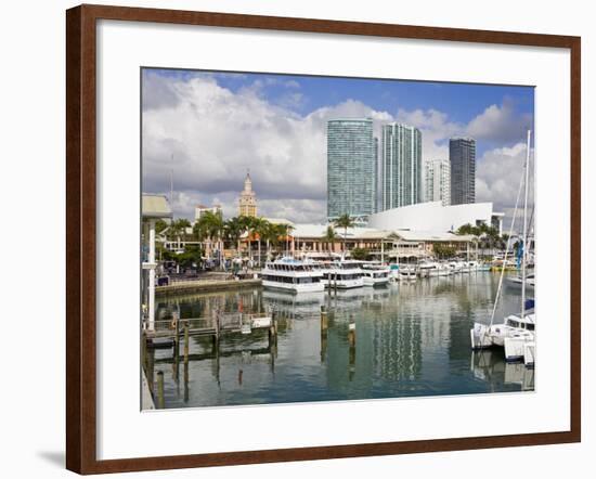 Bayside Marketplace and Marina, Miami, Florida, United States of America, North America-Richard Cummins-Framed Photographic Print