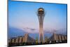 Bayterek Tower representing a poplar tree holding a golden egg. Astana, Kazakhstan.-Keren Su-Mounted Photographic Print