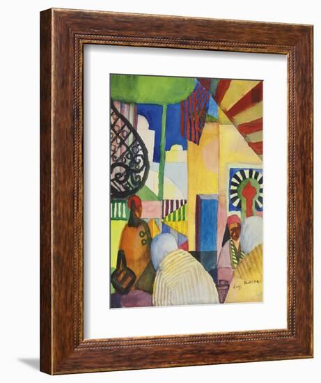 Bazaar, 1914-August Macke-Framed Giclee Print