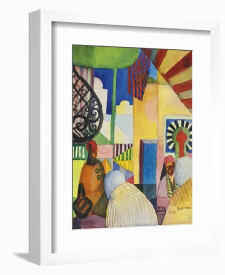 Bazaar, 1914-August Macke-Framed Giclee Print