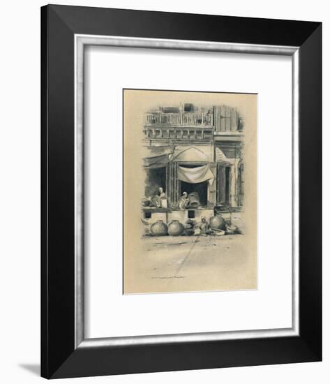 'Bazaar at Delhi', 1903-Mortimer L Menpes-Framed Giclee Print