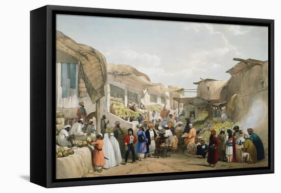 Bazaar at Kabul During the Fruit Season, First Anglo-Afghan War, 1838-1842-James Atkinson-Framed Premier Image Canvas