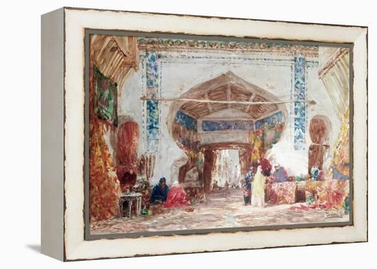 Bazaar in Constantinople-Felix Ziem-Framed Premier Image Canvas